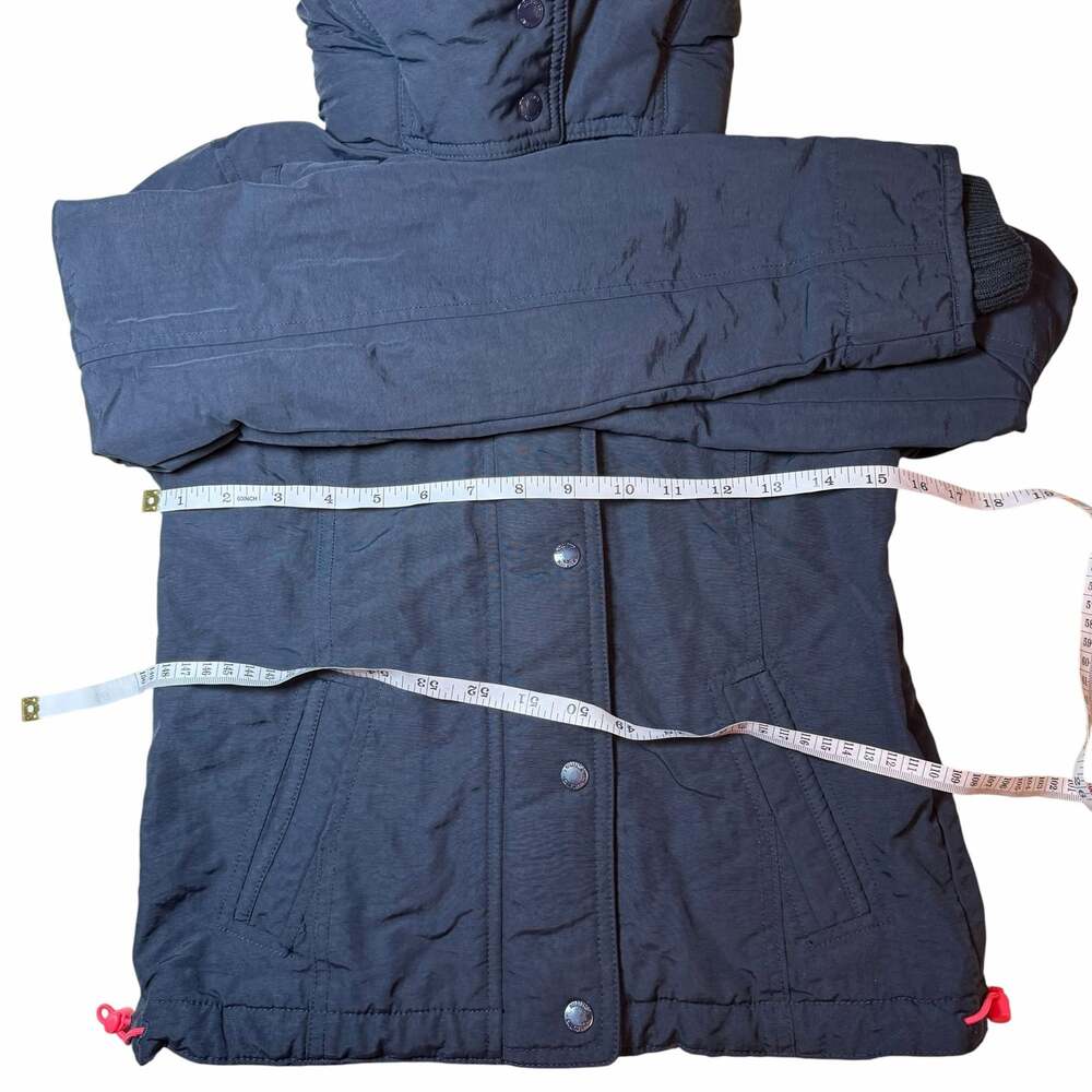 Hollister California Women's All-Weather Hooded Fleece-Lined Jacket Navy - Picture 4 of 6